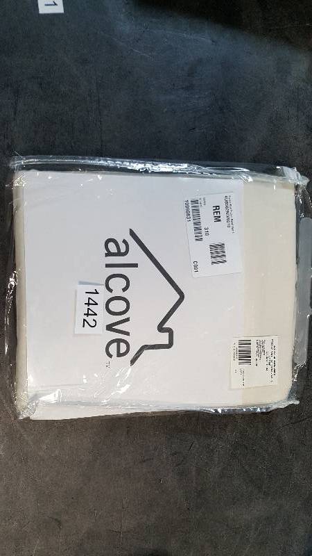 lot 1442 image: alcove 80W x 84L Insulated Foamback Rod-Pocket Top Panel Pair - Ivory