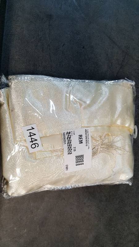 lot 1446 image: McLeland Design Halley 56 x 63 6-Pc. One-Rod Drapery Set - Ivory