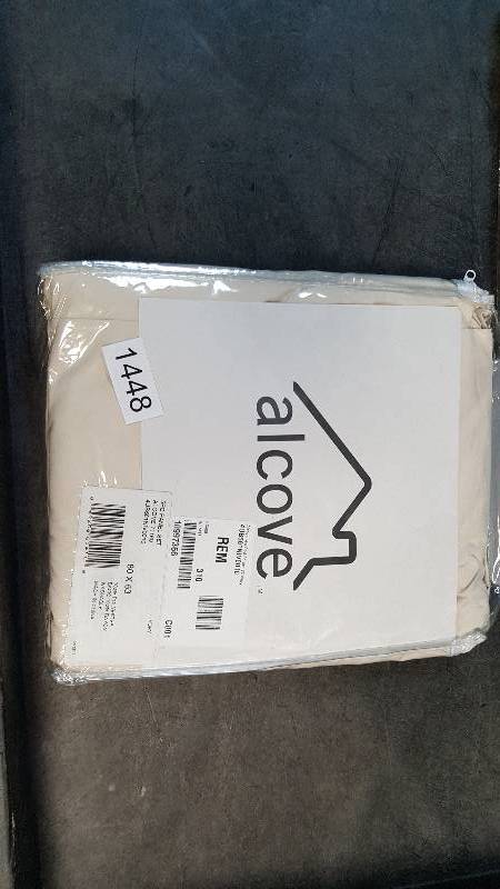 lot 1448 image: alcove 80W x 63L Insulated Foamback 5-Pc. Window Set - Ivory