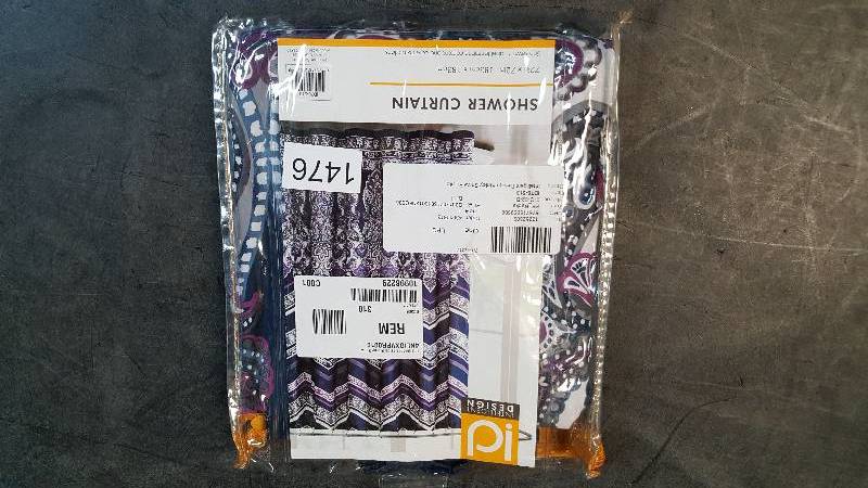 lot 1476 image: Intelligent Design Kinley Shower Curtain - Purple