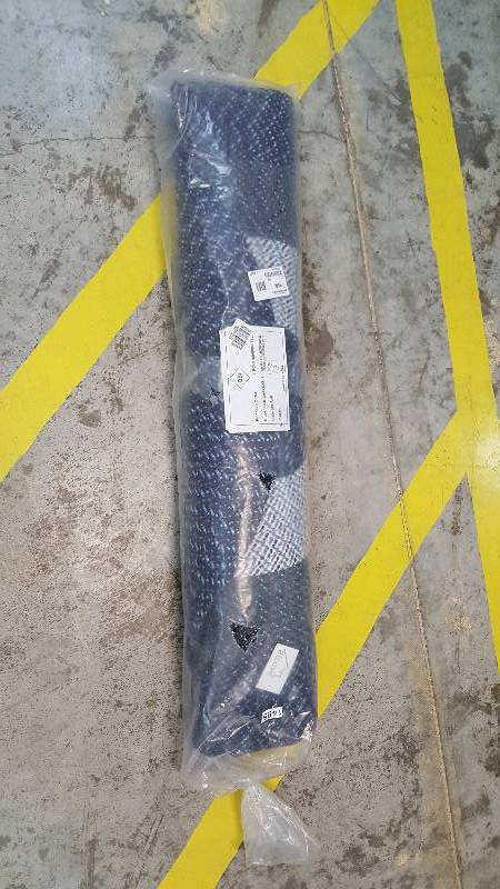 lot 1485 image: alcove Stripe Braid 3-Pc. Area Rug Set - Dark Blue