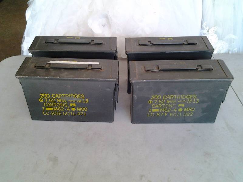 lot 9 image: 4-Ammo Boxes
