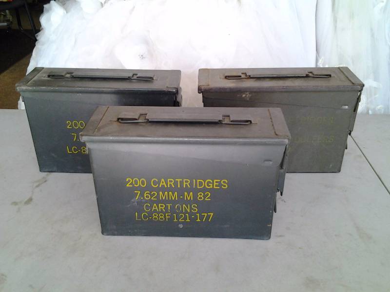 lot 10 image: 3-Ammo Boxes