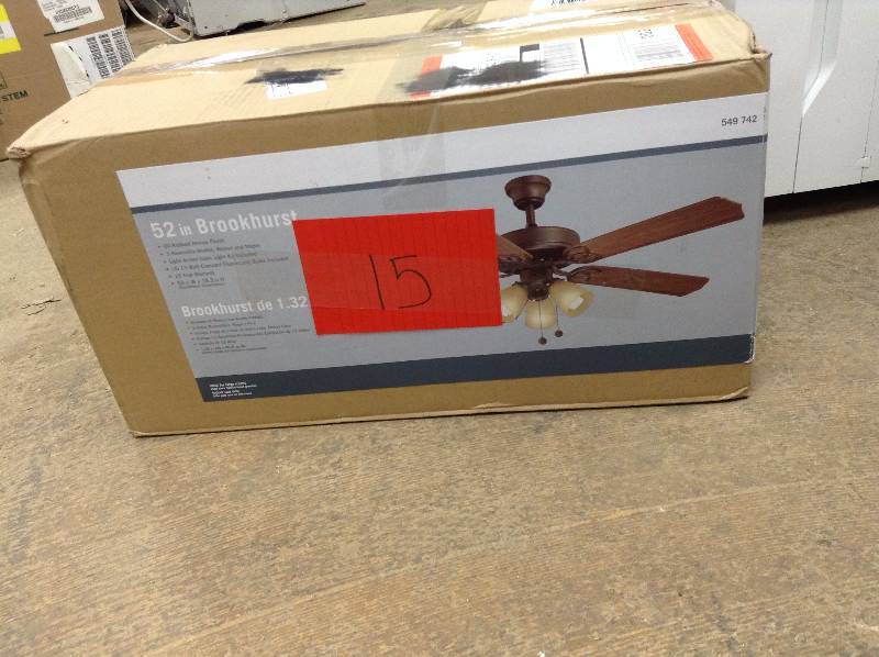 lot 15 image: Brookhurst 52 Indoor Ceiling Fan