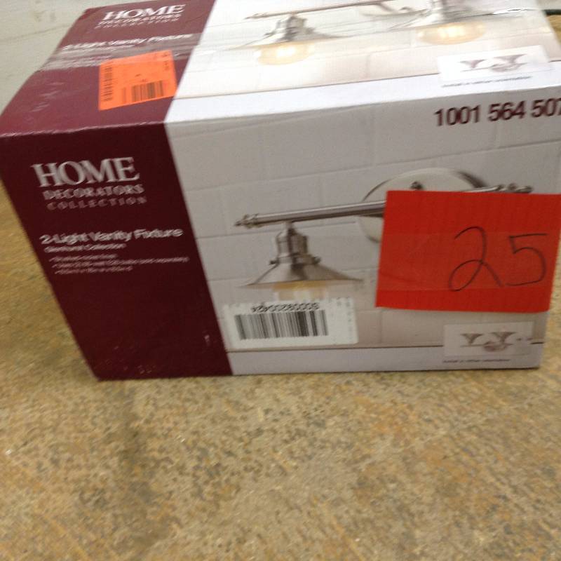 lot 25 image: Home Decorator 2 Light Vanity Fixture