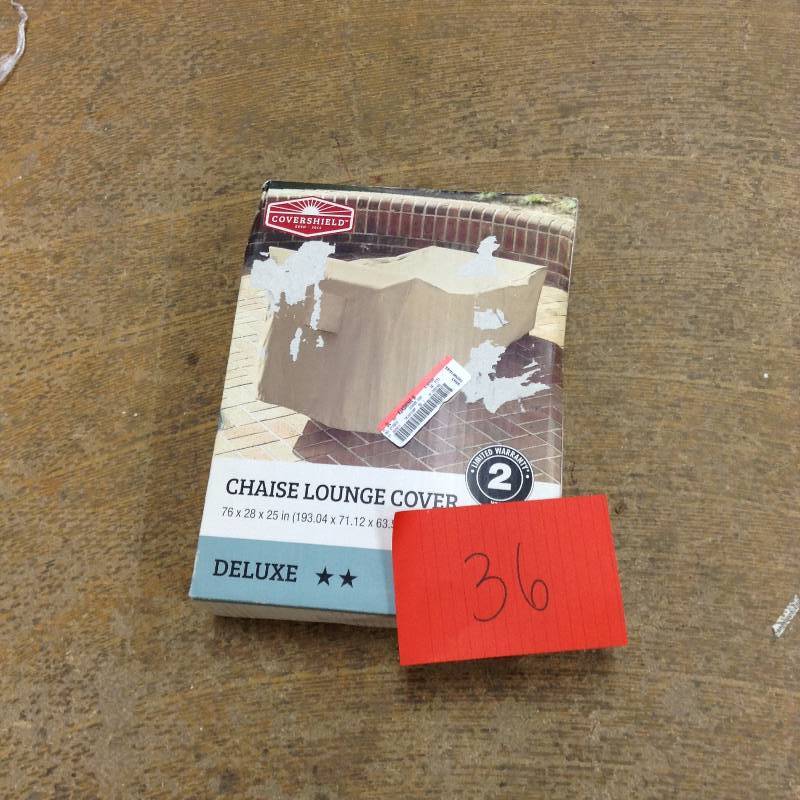 lot 36 image: Covershield chaise cover deluxe limited