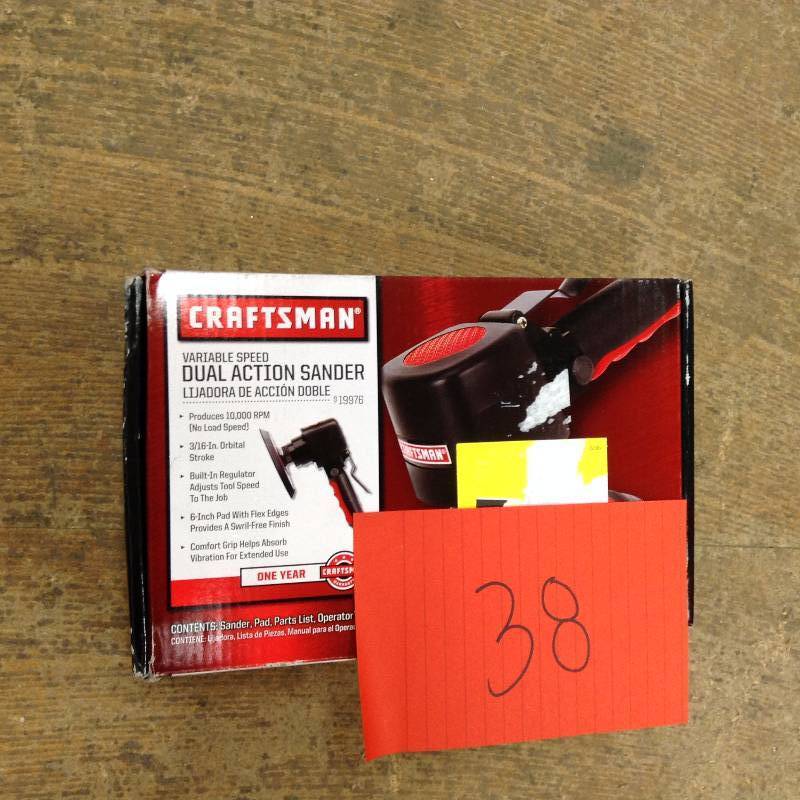 lot 38 image: Craftsman Dual Action Sander