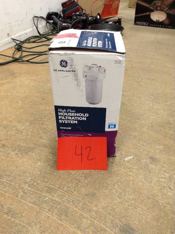 lot 42 image: GE GXWH35F Whole House water filtration system