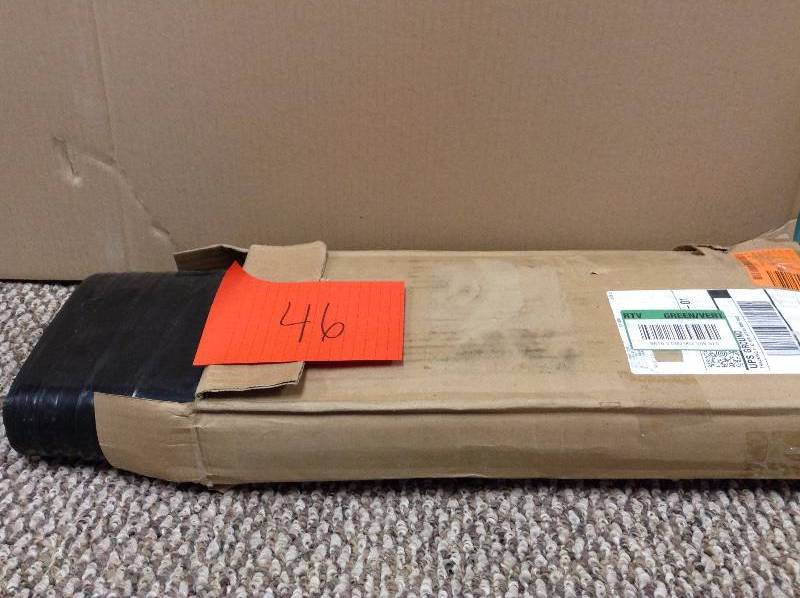 lot 46 image: Husky 6 ft. x 100 ft. Black 4 mil Plastic Sheeting Model # CF0406B open box never used