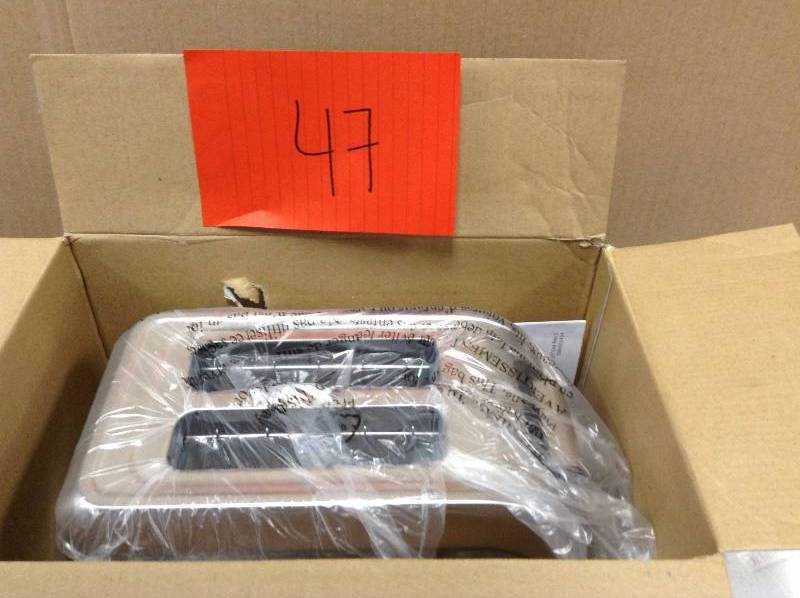 lot 47 image: Oster 2 slice digital countdown toaster stainless steel not used