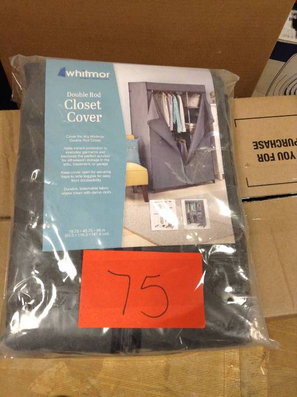 lot 75 image: Double rod closet cover