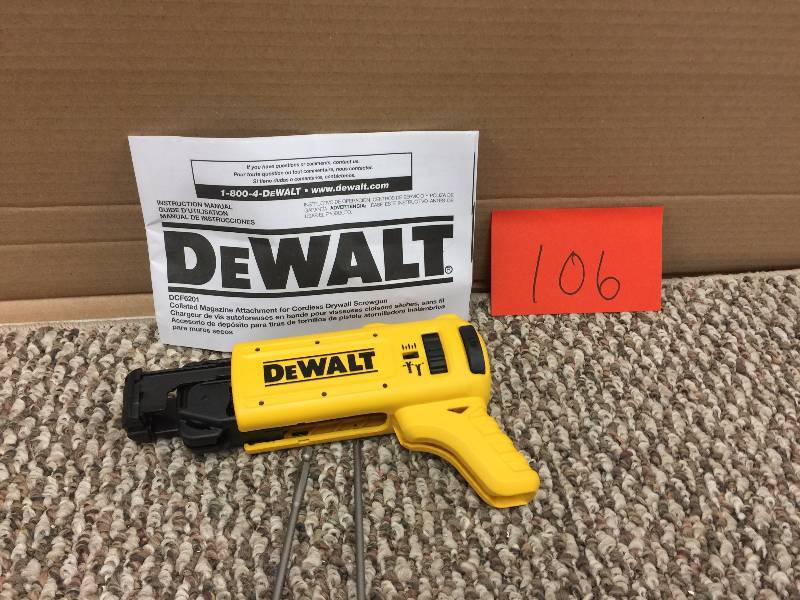 lot 106 image: DeWalt DCF6201 Screwgun Collated Attachment