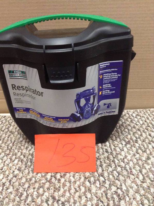 lot 135 image: MS Safety Full Face Gas Mask Facepiece Respirator Spraying Paint not used
