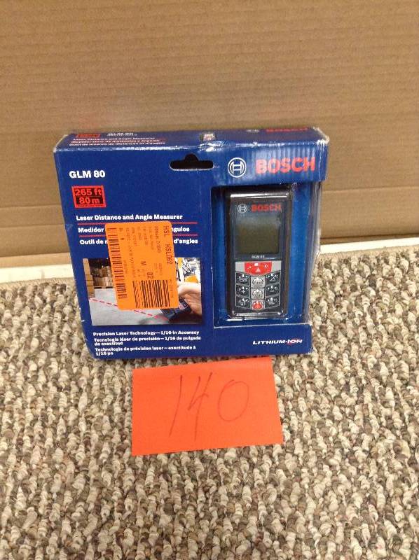 lot 140 image: Bosch GLM 80 Laser distance and angle measurer