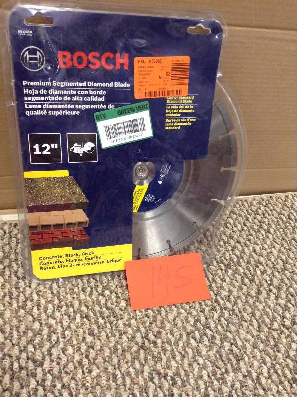 lot 145 image: Bosch Premium Segmented Diamond Blade 12