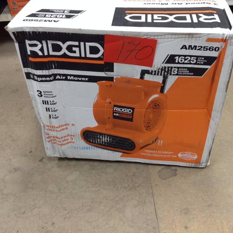 lot 170 image: Ridgid AM2560 3 SPEED AIR MOVER