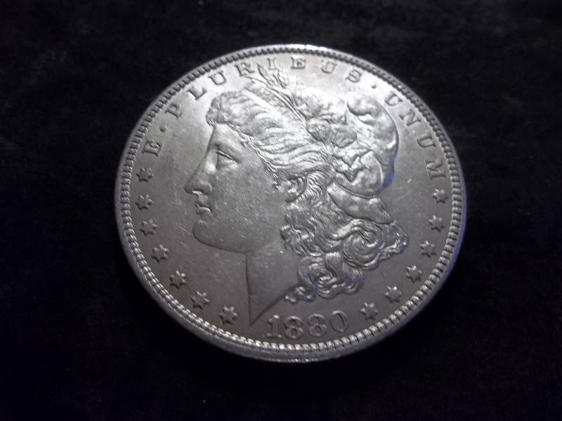 1880 Micro O  Morgan Silver Dollar