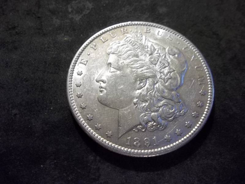 1891 S  Morgan Silver Dollar