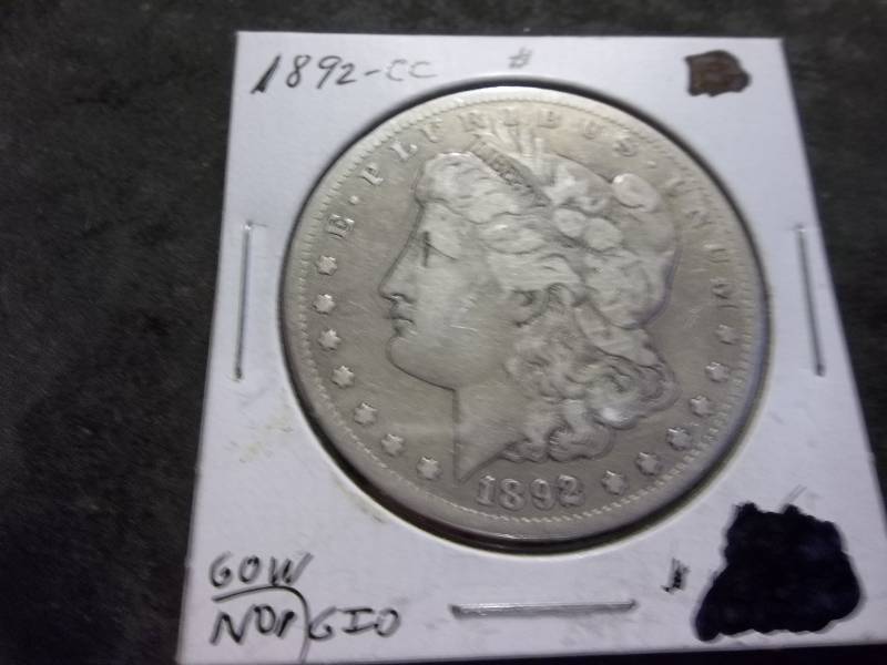 1892 CC  Morgan Silver Dollar