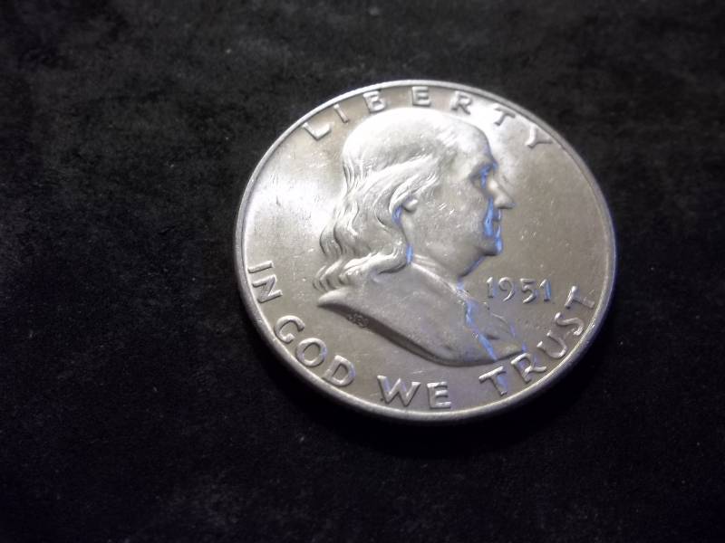 1951 D Franklin Half Dollar