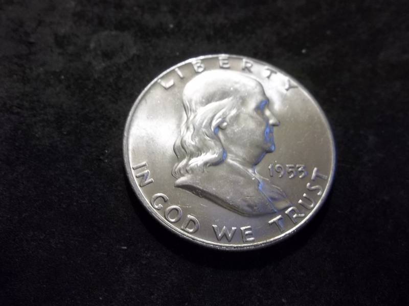 1953 D  Franklin Half Dollar
