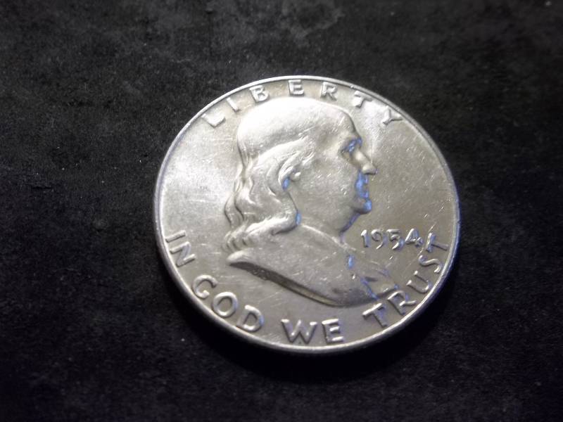 1954 D  Franklin Half Dollar