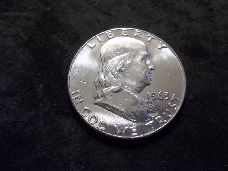 1963 D  Franklin Half Dollar