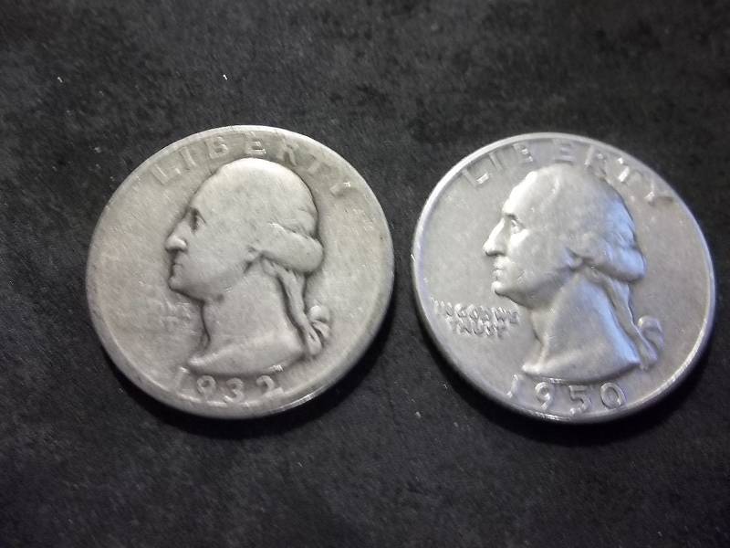 1932, 1950 Washington Quarters