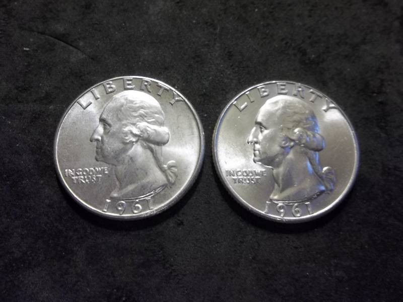 1961, 1961 D Washington Quarters