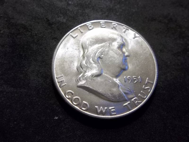 1951 S Franklin Half Dollar