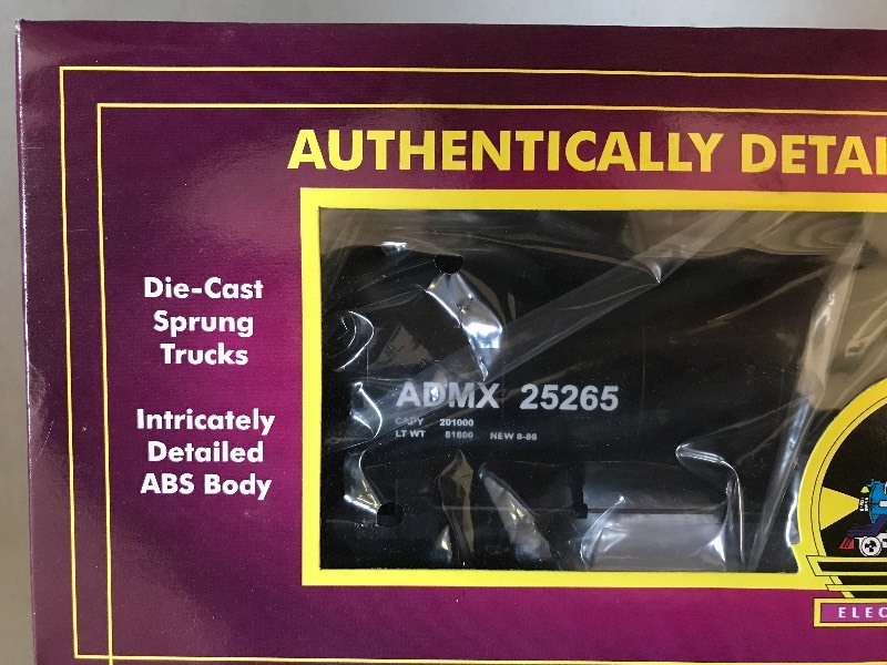 lot 163 image: MTH ARCHER DANIELS MIDLAND TANK CAR