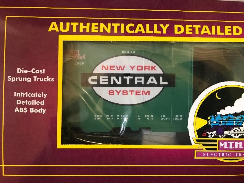 lot 170 image: MTH NEW YORK CENTRAL MTHRRC-1999 BOXCAR