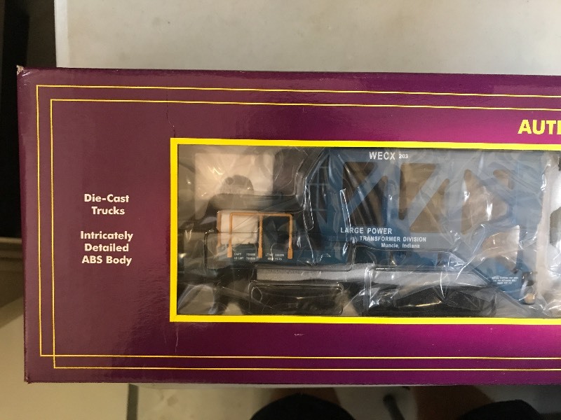 lot 186 image: MTH WESTINGHOUSE SCHNABEL FLATCAR