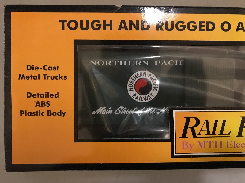 lot 210 image: RAIL KING by MTH NORTHERN PACIFIC WORK CABOOSE