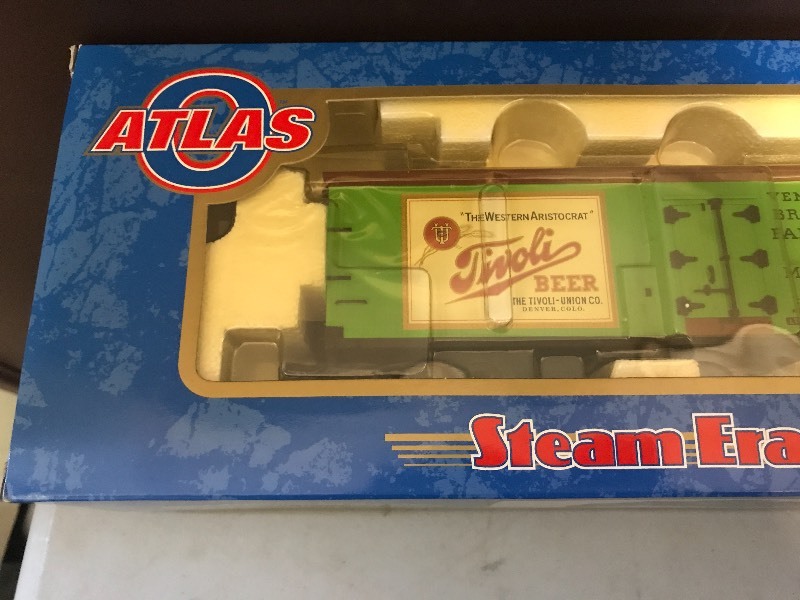 lot 235 image: ATLAS TIVOLI BEER 40 WOODSIDE REFRIGERATOR CAR 5101