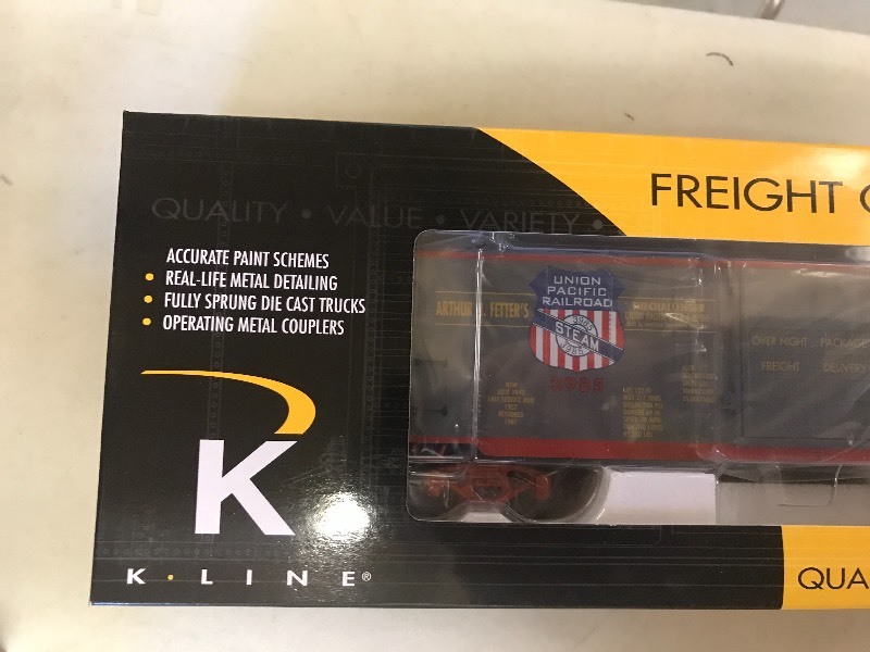 lot 283 image: K-LINE UNION PACIFIC SCALE BOXCAR THE CHALLENGER