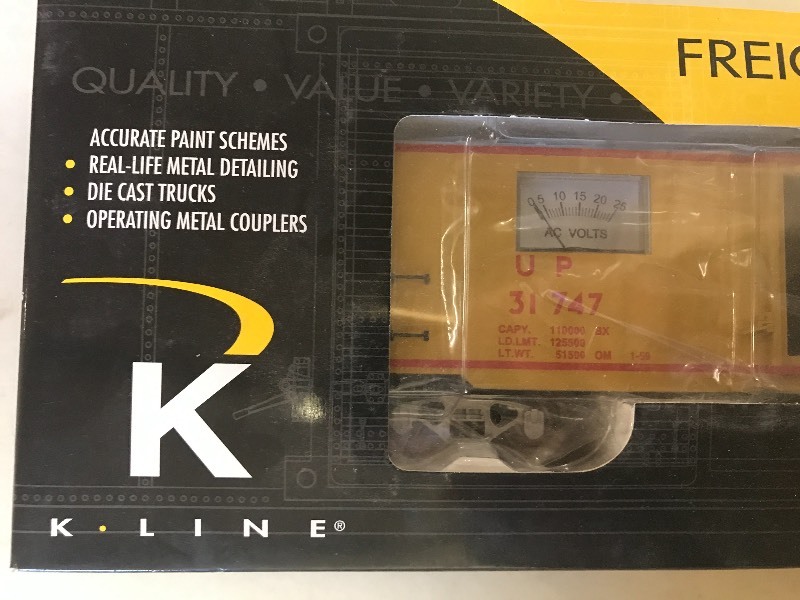 lot 290 image: K-LINE UNION PACIFIC OPERATING VOLTMETER CAR