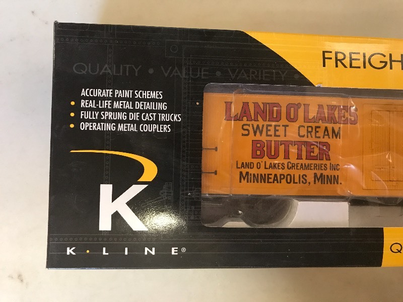 lot 293 image: K-LINE LAND O LAKES WOOD SIDED REEFER CAR