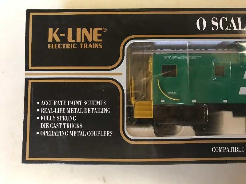 lot 295 image: K-LINE BURLINGTON NORTHERN EXT. VISION CABOOSE