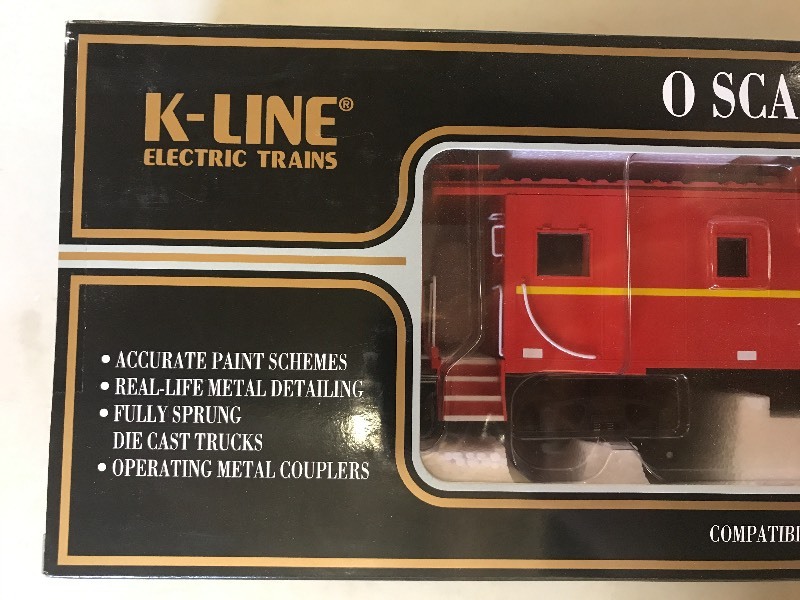 lot 296 image: K-LINE AT SANTA FE CLASSIC EXT. VISION CABOOSE