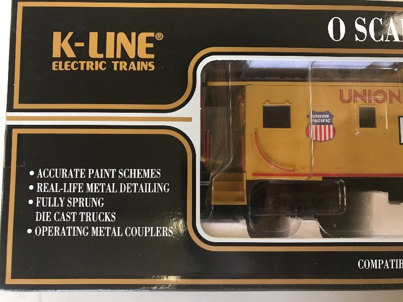 lot 297 image: K-LINE UNION PACIFIC CLASSIC EXTENDED VISION CABOOSE