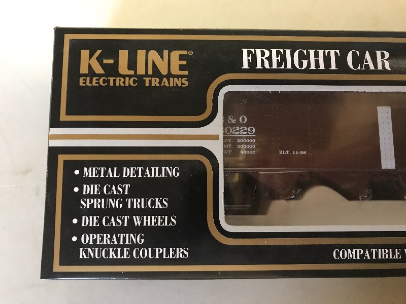 lot 304 image: K-LINE B&O DIE CAST HOPPER CAR