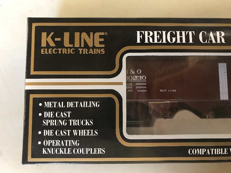 lot 307 image: K-LINE B&O DIE CAST HOPPER CAR