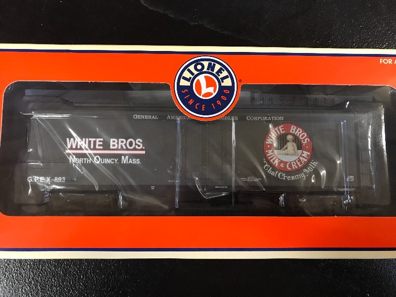 lot 331 image: LIONEL WHITE BROTHERS MILK CAR #893