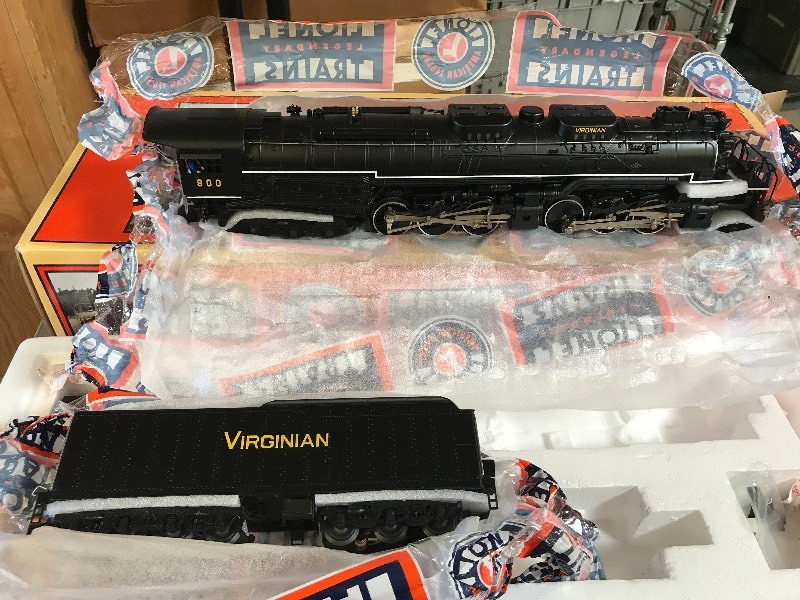 lot 360 image: LIONEL VIRGINIAN ALLEGHENY 2-6-6-6 STEAM LOCOMOTIVE W TENDER