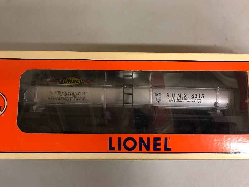 lot 421 image: LIONEL 6315 SUNOCO ONE-DOME TANK CAR