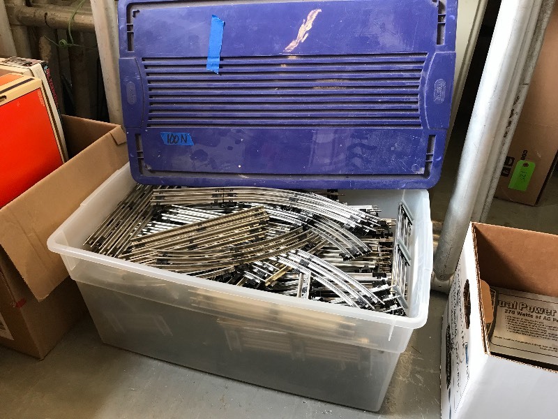 lot 100N image: LOT OF MODEL TRAIN TRACK SECTIONS