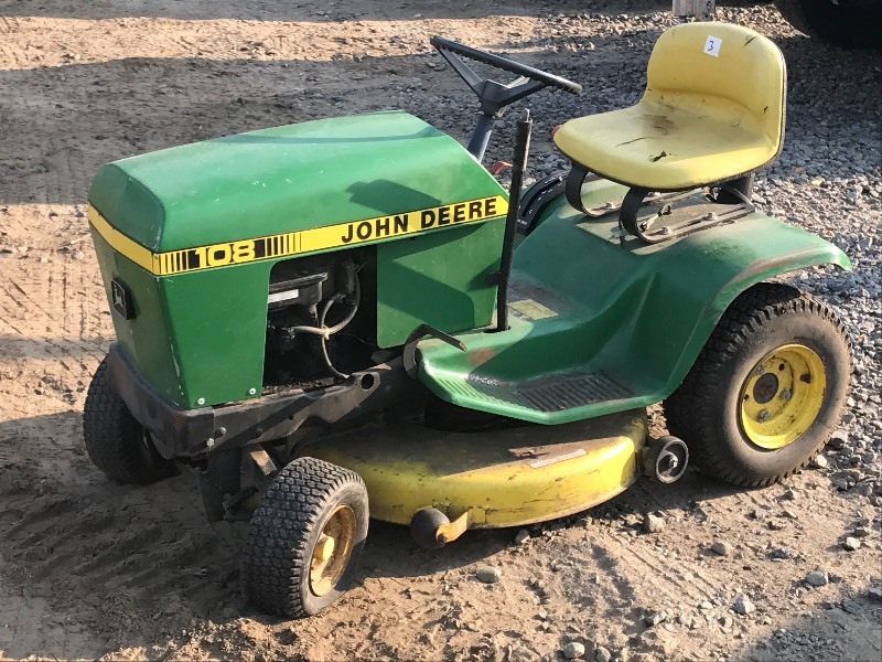 john deere 108 riding mower for sale