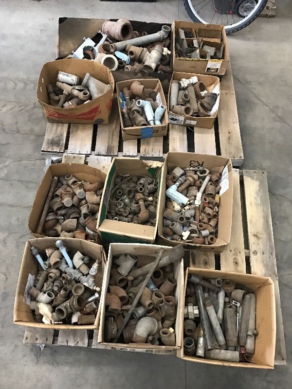 lot 48 image: (2) Pallets Of Pipe Fittings