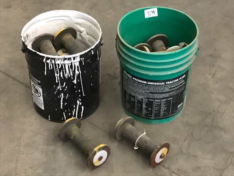 lot 101 image: (2) Buckets Of Steel Rollers